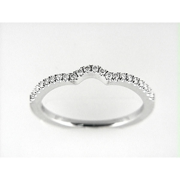 14K W Band 22Rd 0.17Ct