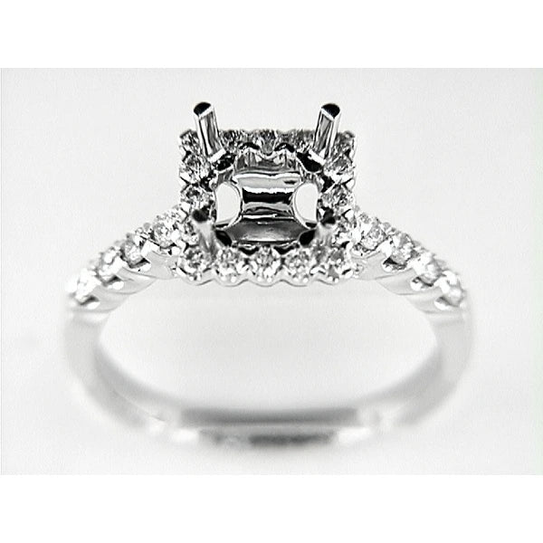 14K W Ring 48Rd 0.59Ct