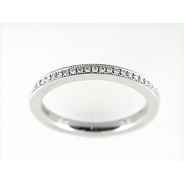 14K W Band 22Rd 0.11Ct