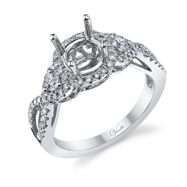 14K W Ring 62Rd 0.47Ct