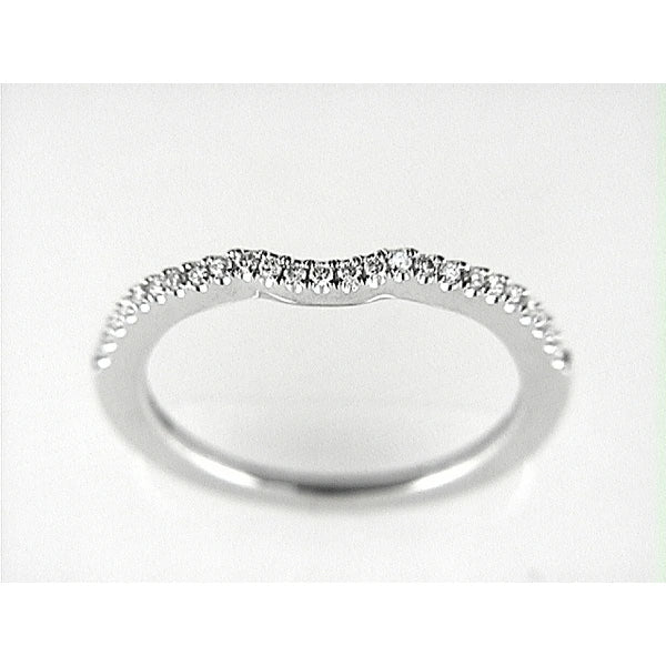 14K W Band 25Rd 0.15Ct