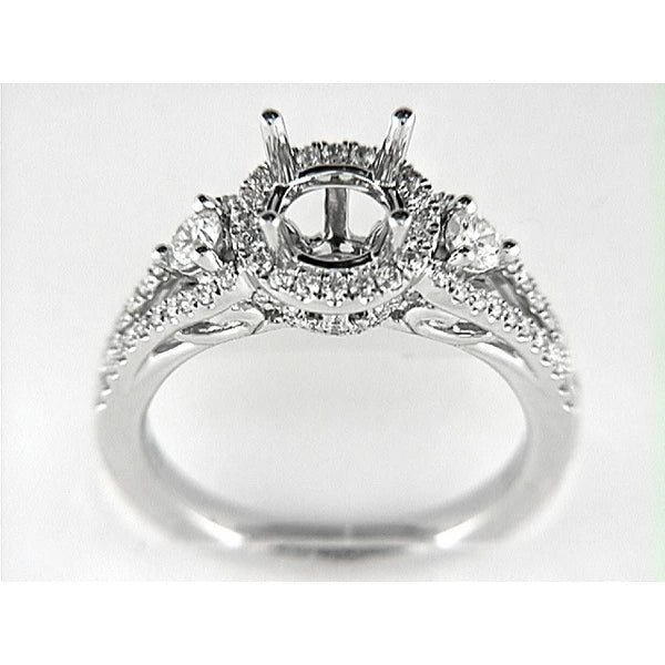 14K W Ring 94Rd 0.69Ct