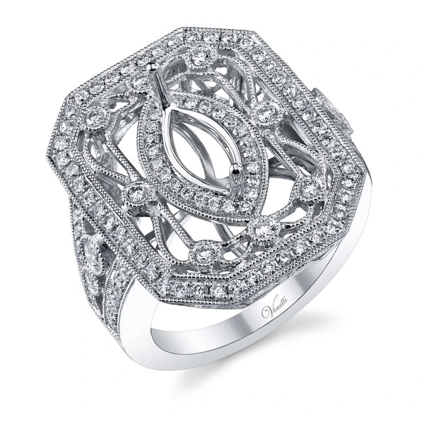 14K W Ring 112Rd 1.08Ct