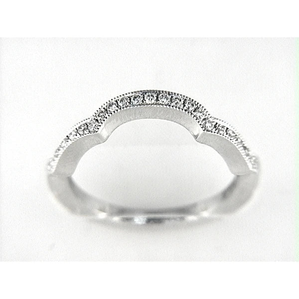 14K W Band 27Rd 0.19Ct