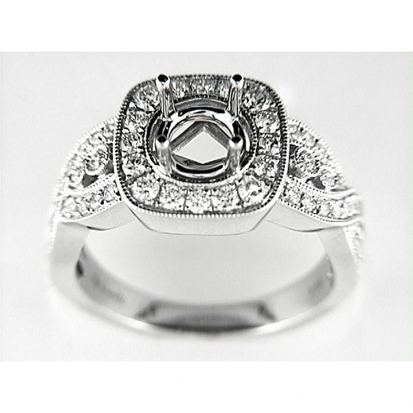 14K W Ring 54Rd 0.71Ct
