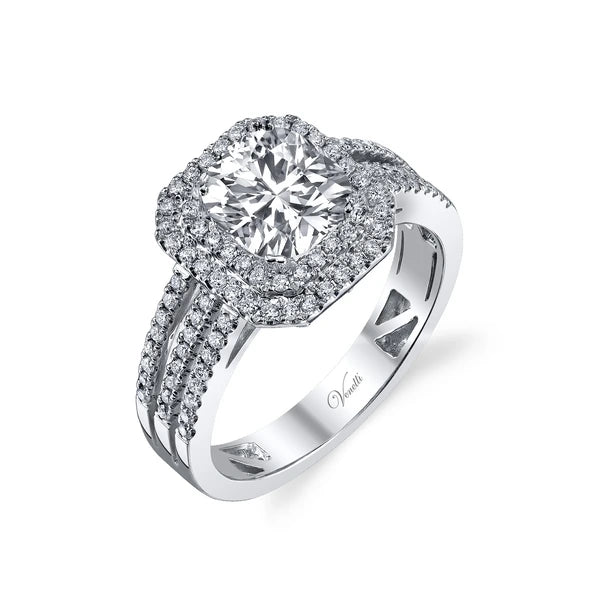 14K W Ring 100Rd 0.39Ct