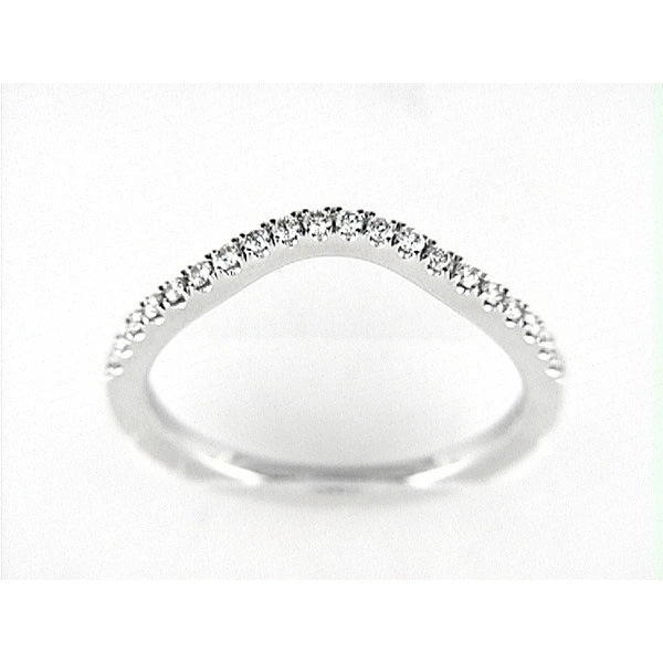 14K W Band 20Rd 0.20Ct