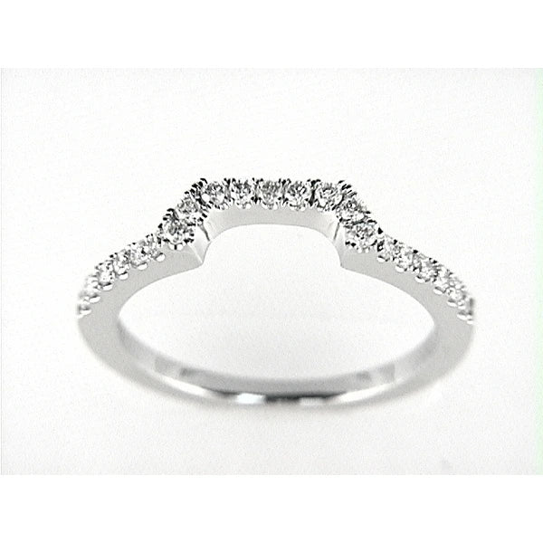 14K W Band 21Rd 0.32Ct