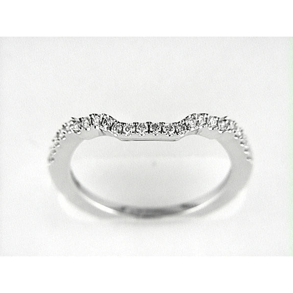 14K W Band 24Rd 0.22Ct