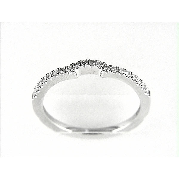 14K W Band 20Rd 0.17Ct