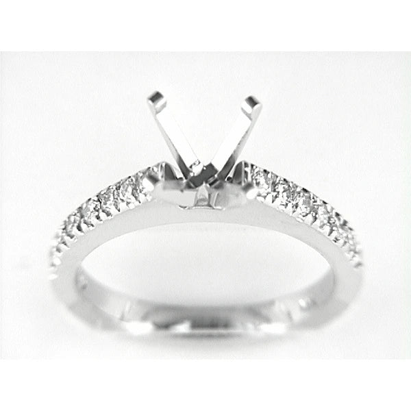 14K W Ring 14Rd 0.39Ct