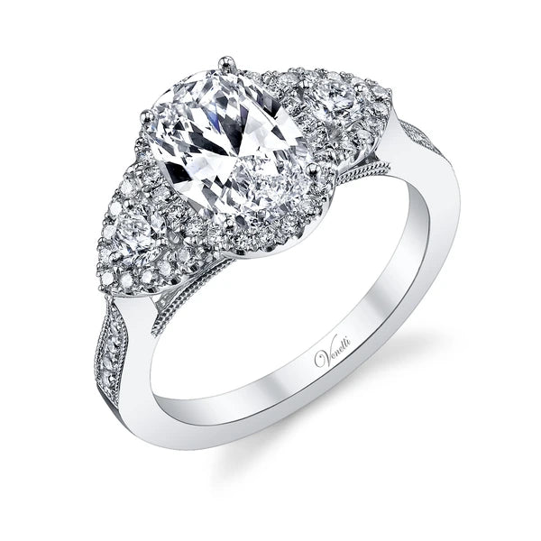 14K W Ring 52Rd 0.52Ct