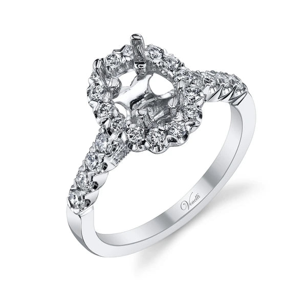 14K W Ring 46Rd 0.71Ct