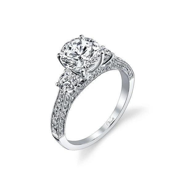 14K W Ring 70Rd 0.90Ct