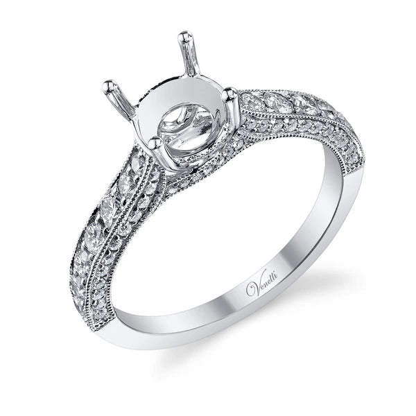 14K W Ring 82Rd 0.70Ct