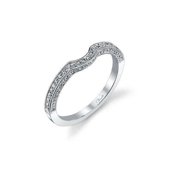 14K W Band 55Rd 0.21Ct