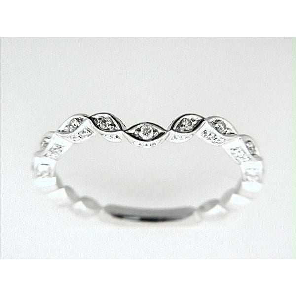 14K W Band 45Rd 0.24Ct
