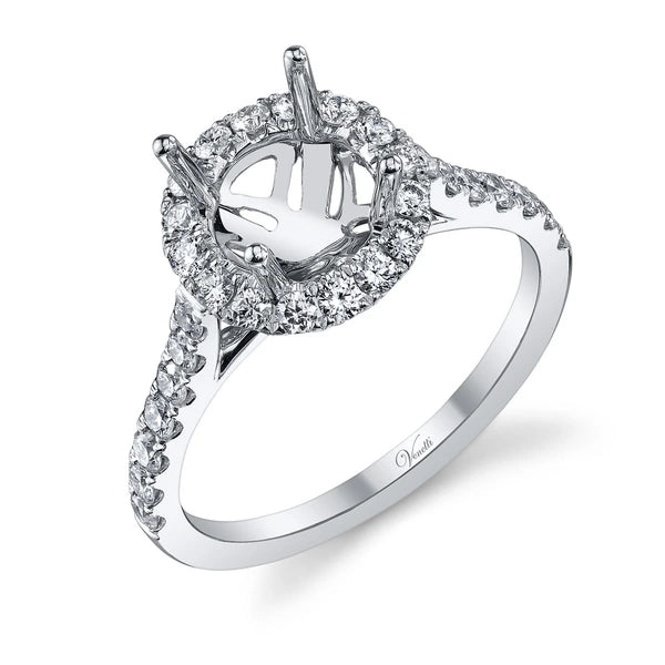 14K W Ring 30Rd 0.76Ct