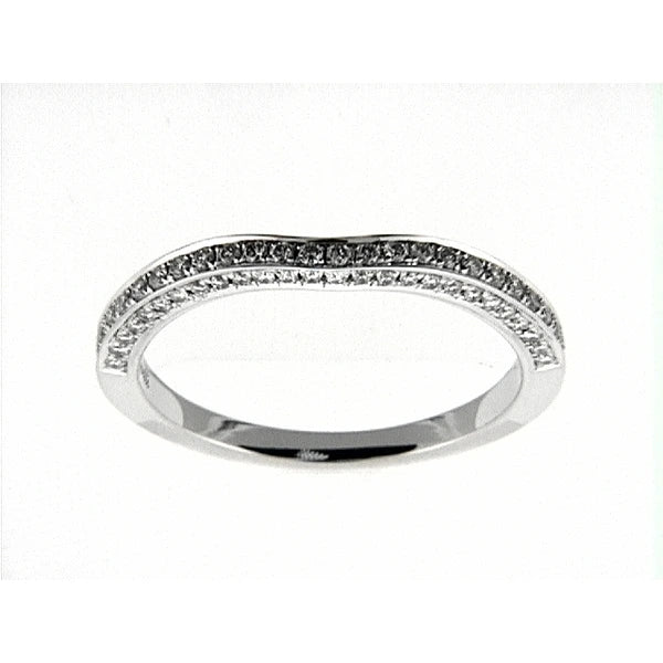 14K W Band 50Rd 0.28Ct