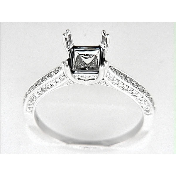 14K W Ring 78Rd 0.36Ct