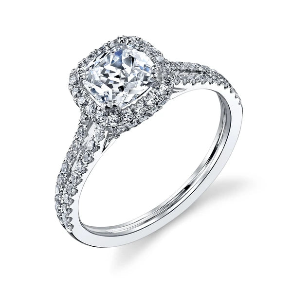14K W Ring 100Rd 0.55Ct