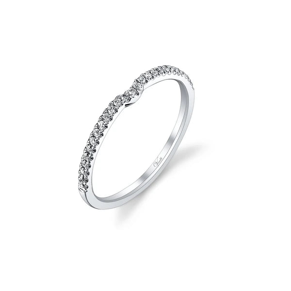 14K W Band 27Rd 0.11Ct