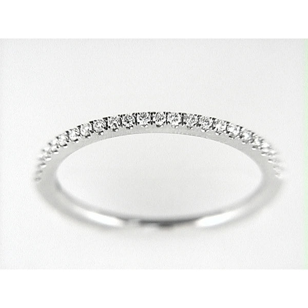 14K W Band 24Rd 0.17Ct