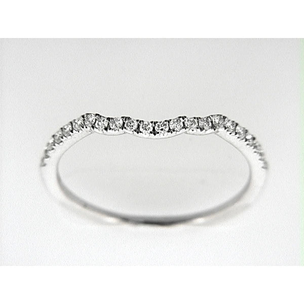 14K W Band 22Rd 0.18Ct