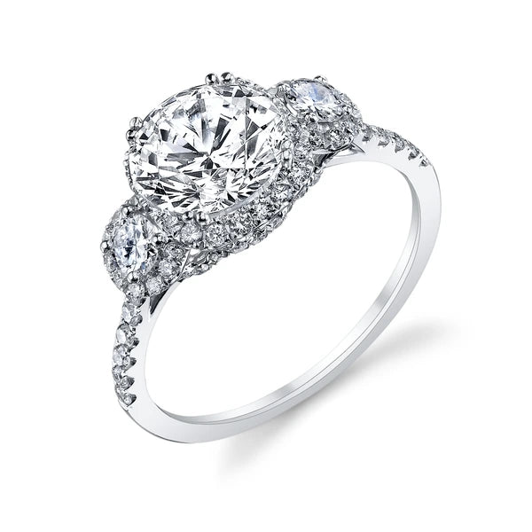 14K W Ring 88Rd 0.72Ct