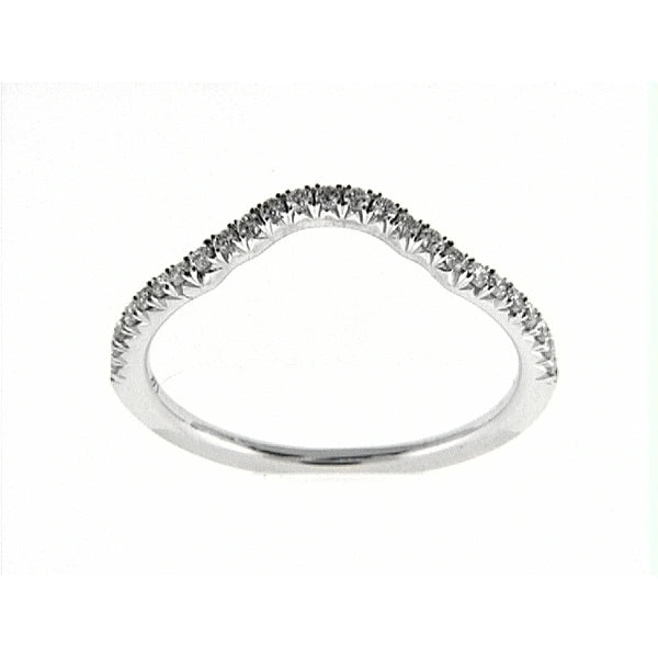 14K W Band 25Rd 0.21Ct