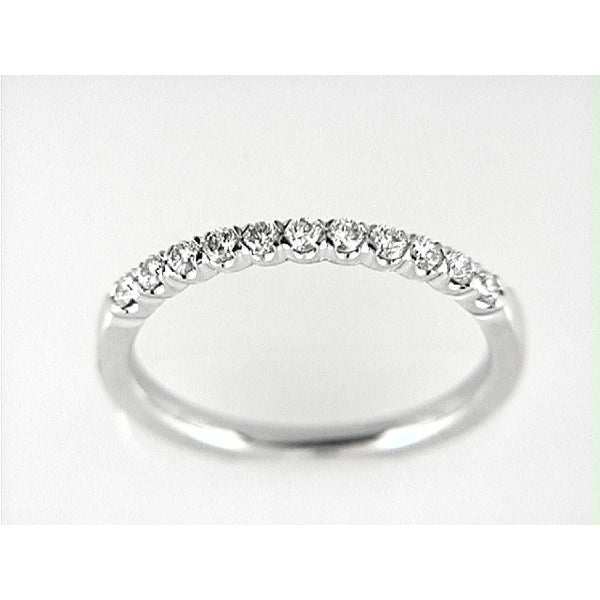 14K W Band 11Rd 0.24Ct