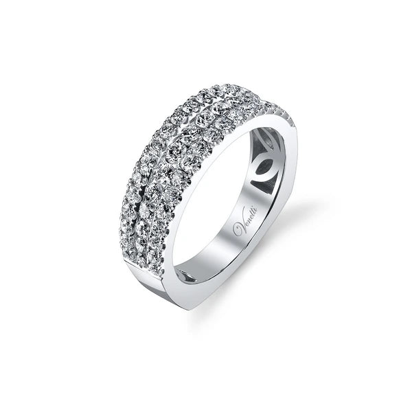 14K W Band 51Rd 1.12Ct Euro-Shank