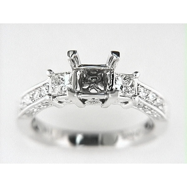14K W Ring 26Rd 0.36Ct 2Pc 0.44Ct