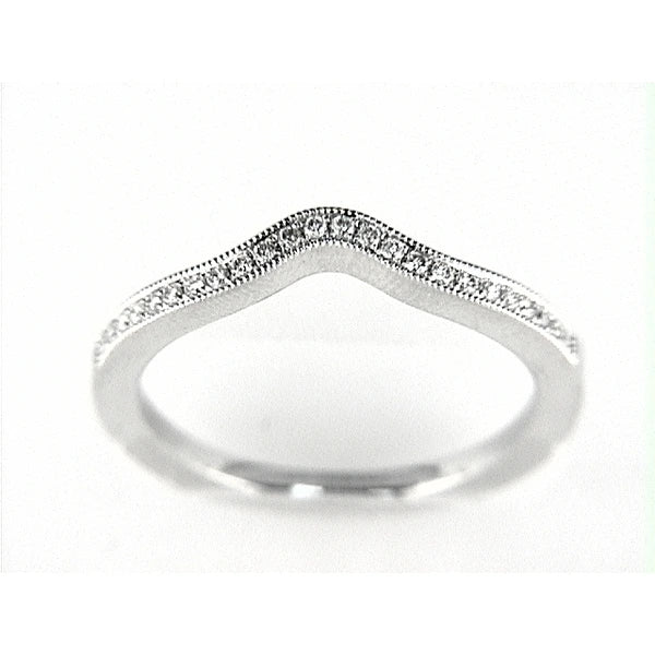 14K W Band 24Rd 0.11Ct