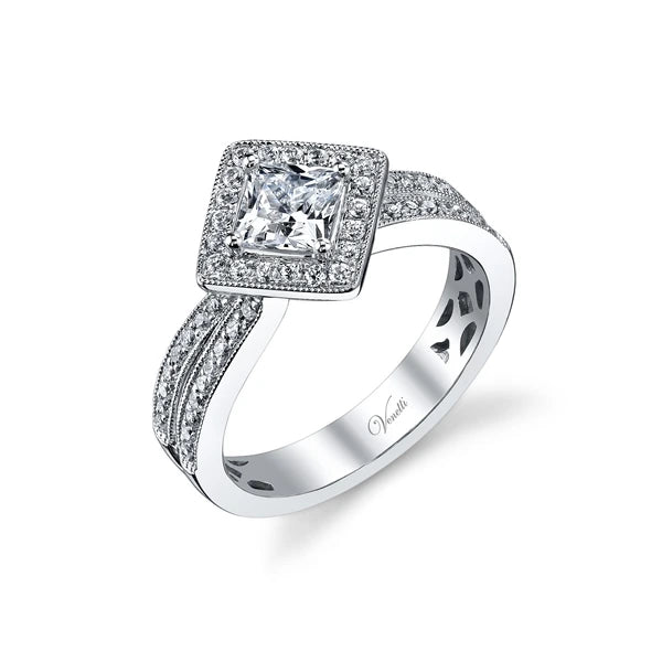 14K W Ring 62Rd 0.45Ct