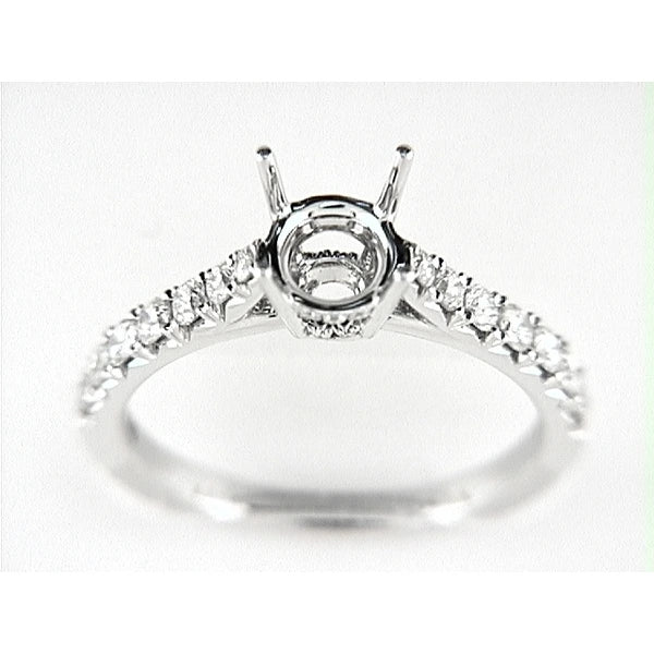 14K W Ring 24Rd 0.47Ct