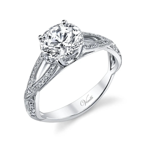 14K W Ring 62Rd 0.26Ct