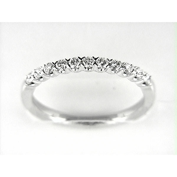 14K W Band 11Rd 0.34Ct