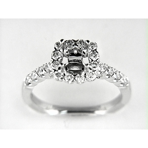 14K W Ring 44Rd 0.62Ct