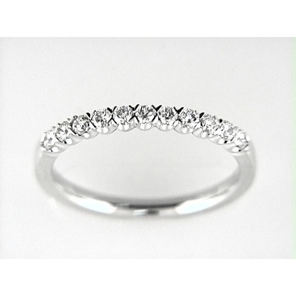 14K W Band 11Rd 0.34Ct