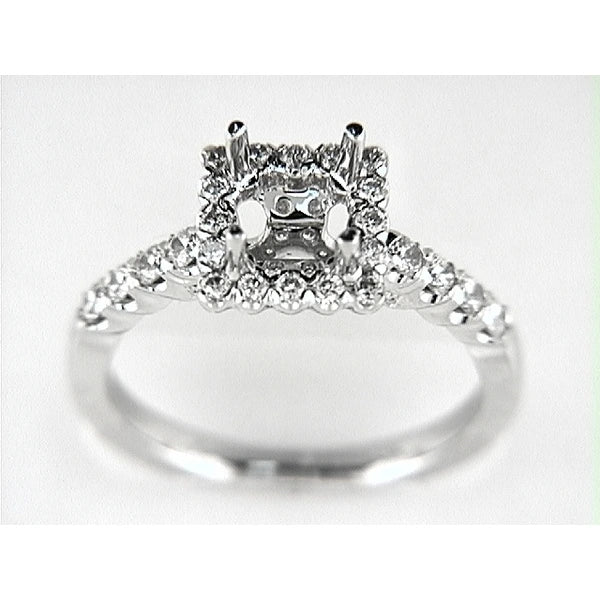14K W Ring 48Rd 0.59Ct