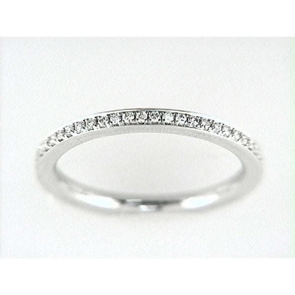 18K W Band 52Rd 0.24Ct