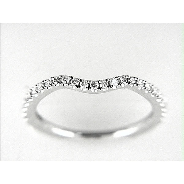 14K W Band 25Rd 0.20Ct