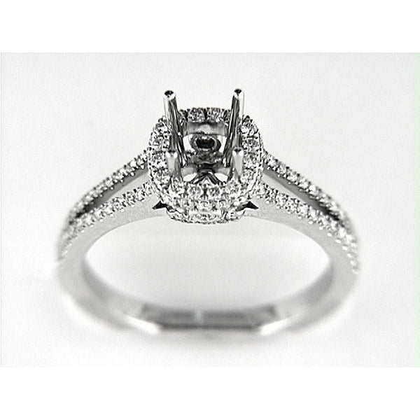 14K W Ring 100Rd 0.48Ct