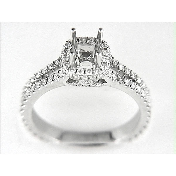 14K W Ring 116Rd 0.82Ct