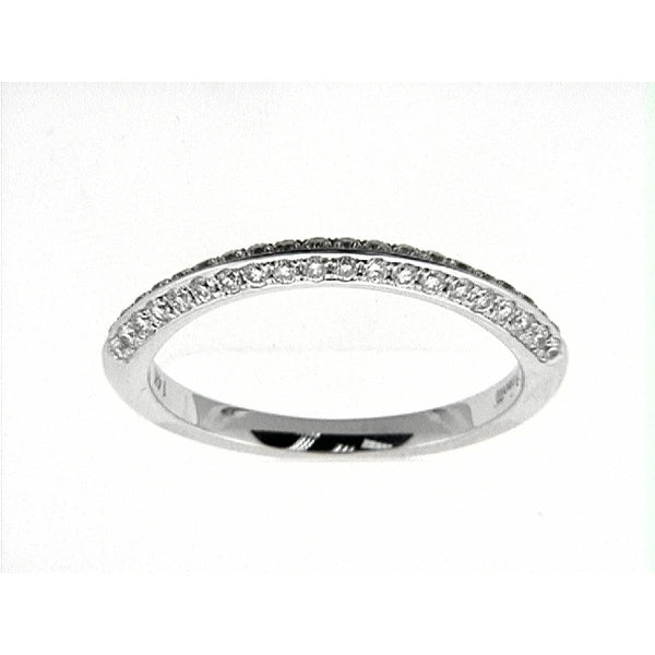 14K W Band 40Rd 0.34Ct