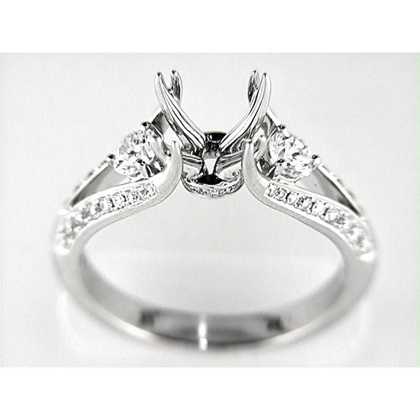 14K W Ring 58Rd 0.62Ct