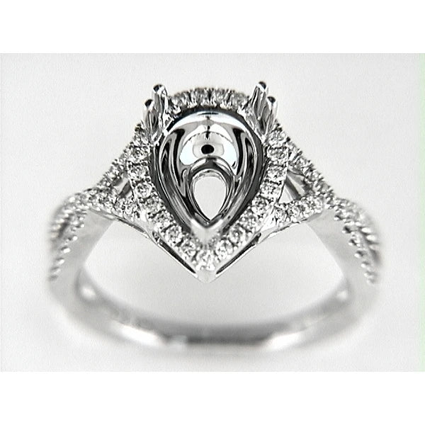 14K W Ring 69Rd 0.30Ct