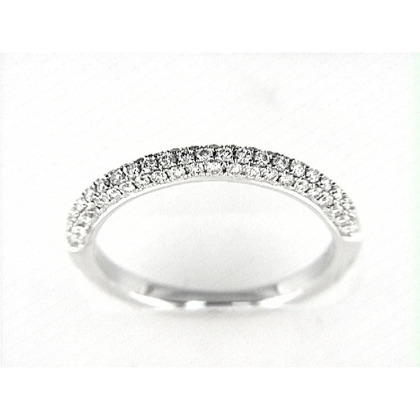 14K W Band 67Rd 0.49Ct