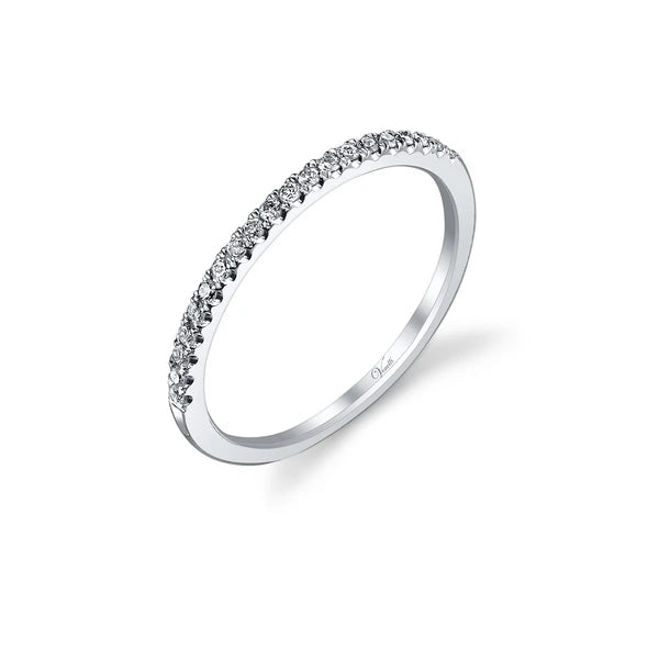 14K W Band 20Rd 0.17Ct